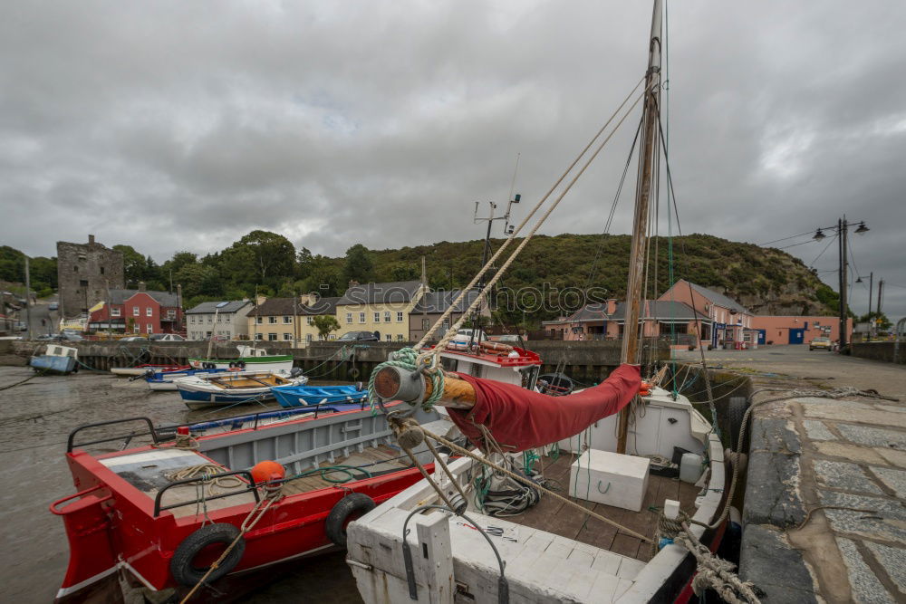 Similar – Image, Stock Photo Boat at low tide 2 tarred