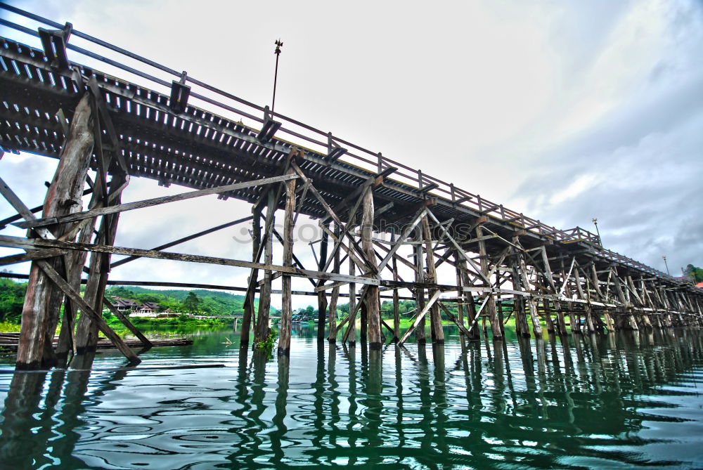 Similar – bridge Green Glittering