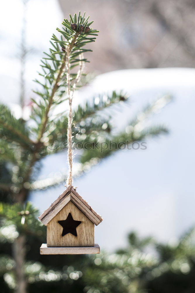 Image, Stock Photo Wooden Christmas house