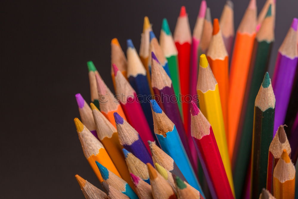 Similar – Image, Stock Photo A sharpener and color pencils