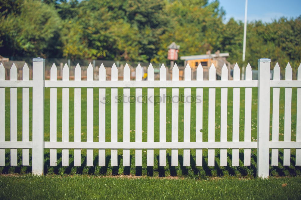 Similar – Image, Stock Photo Backyard with playground equipment