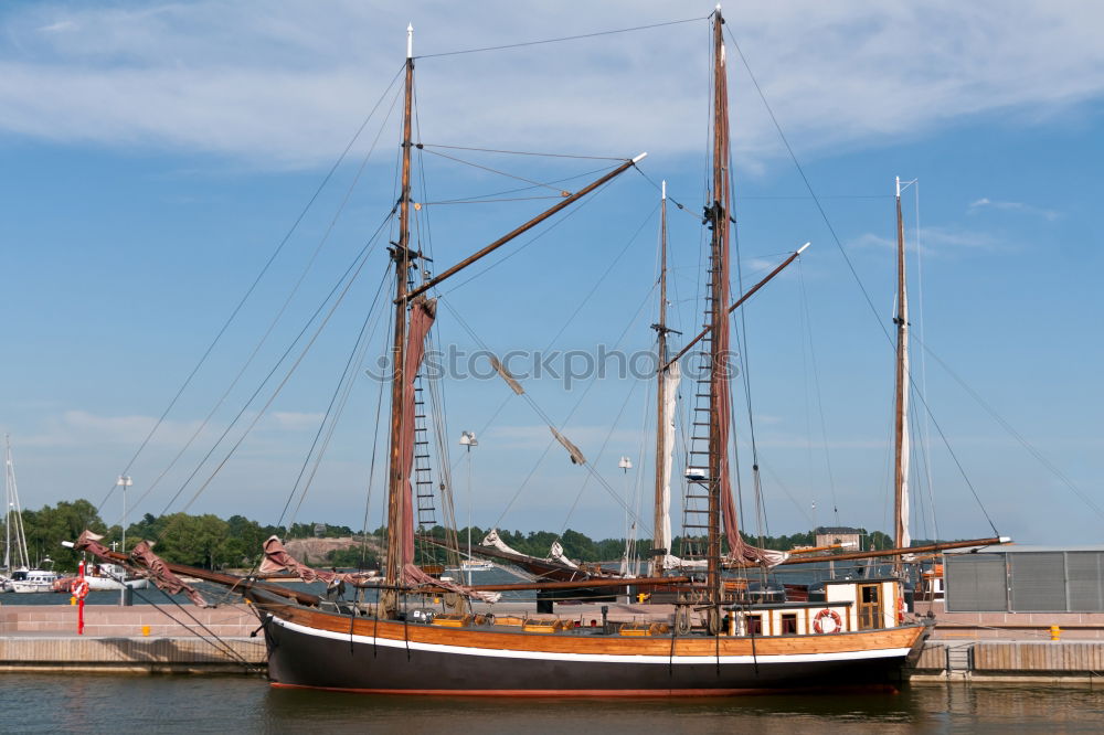 Similar – Image, Stock Photo Windjammer, Island, Sea