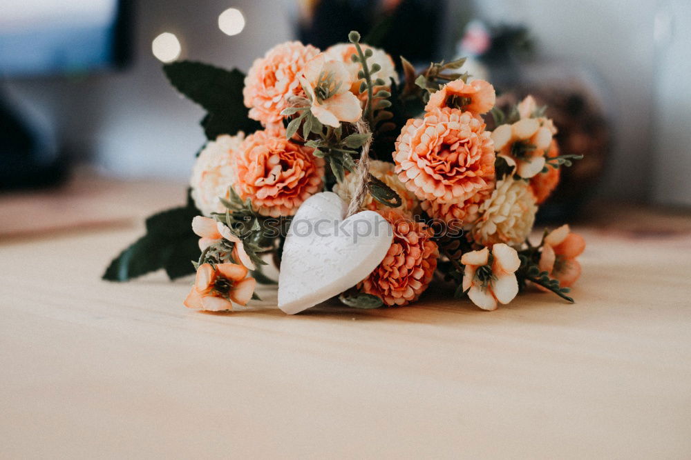 Similar – Female hand with roses bouquet of flowers