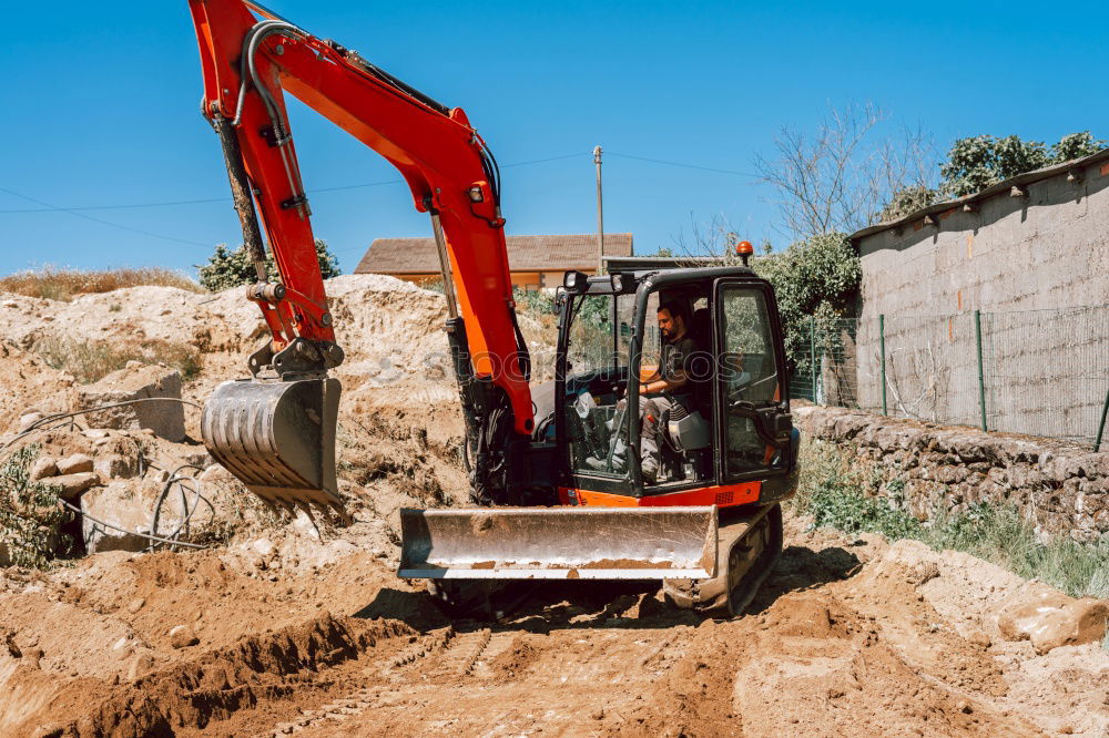 Similar – Road Works Baustelle