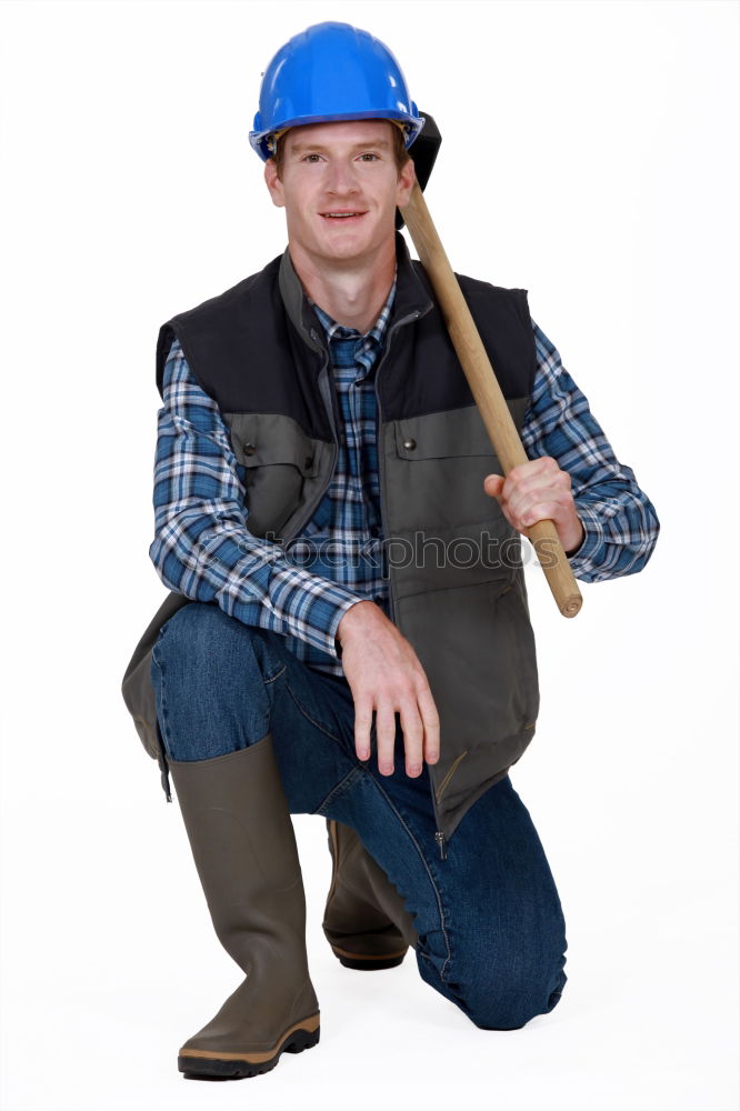 Similar – Image, Stock Photo Portrait of a hipster guy thinking in the forest