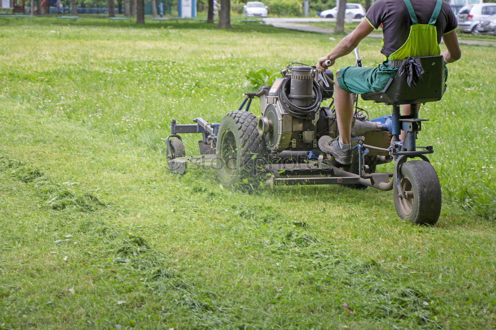 Similar – graze Lawnmower Grass