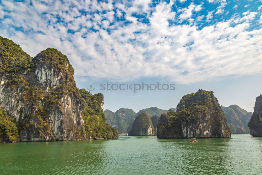 Similar – Picturesque sea landscape. Ha Long Bay, Vietnam