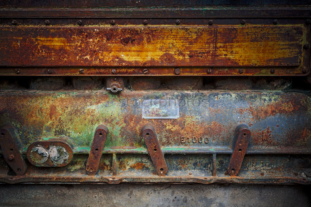 Image, Stock Photo Detail of a Lanz tractor.