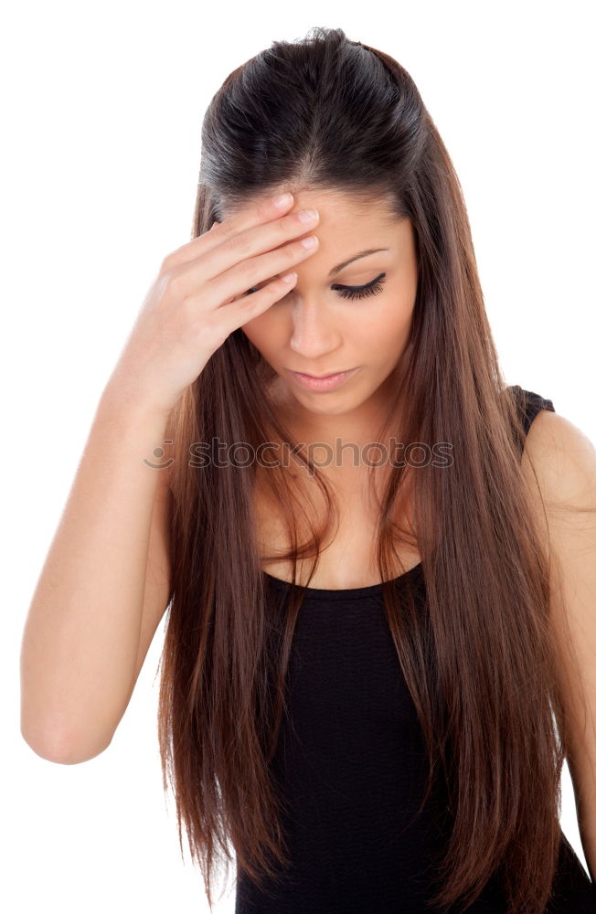 Similar – Image, Stock Photo young woman peeking through fingers