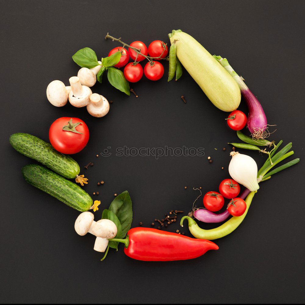 Image, Stock Photo Vegetable ingredients for tomato sauce