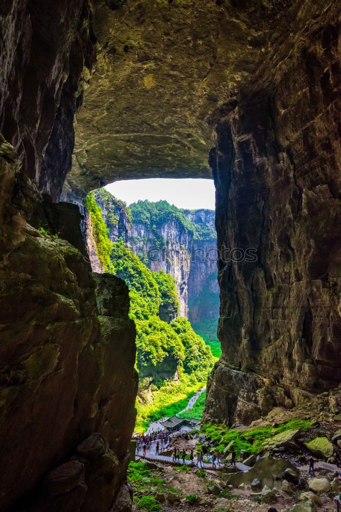 Similar – Image, Stock Photo Smoo Cave at the Atlantic coast near Durness in Scotland