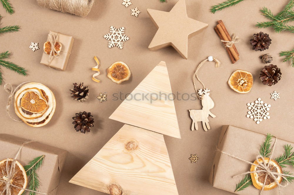 Similar – Notebook on a winterly decorated Christmas table