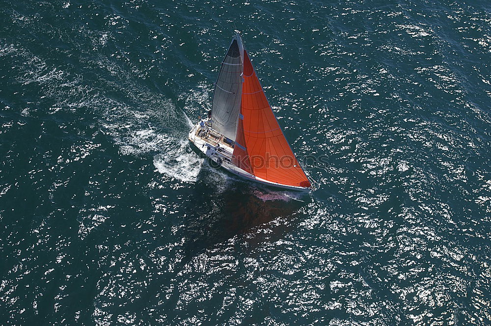 Similar – Sailing boat on blue Lake Garda II