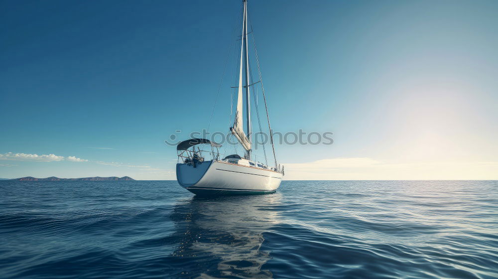 Similar – Image, Stock Photo Sailing yacht, sea and islands