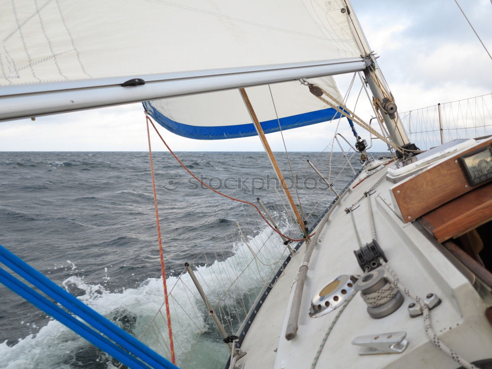 Similar – Image, Stock Photo Sail Action Sailing