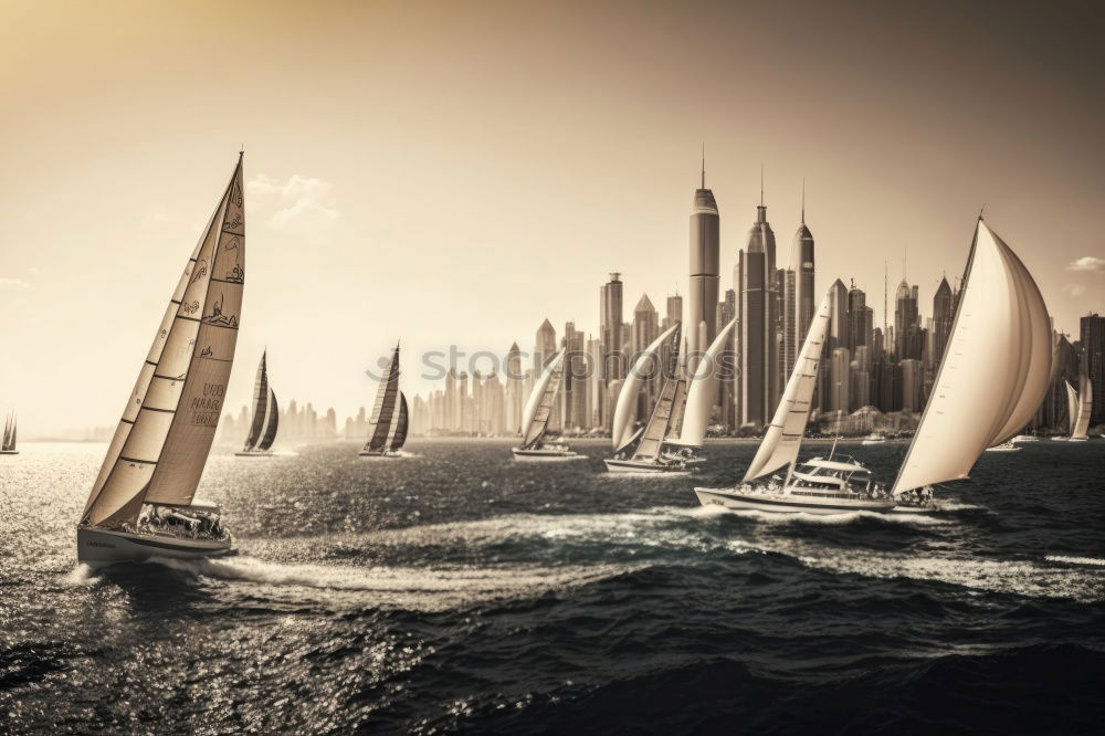 Similar – Image, Stock Photo sailing Aquatics Sailing