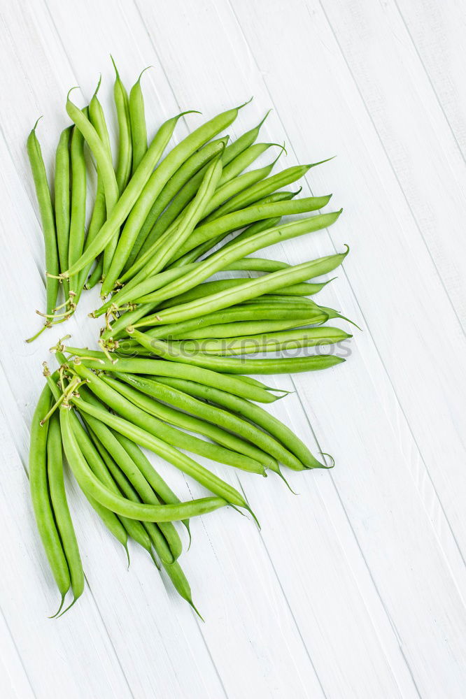 Similar – Image, Stock Photo Fresh raw asparagus spears on a white table