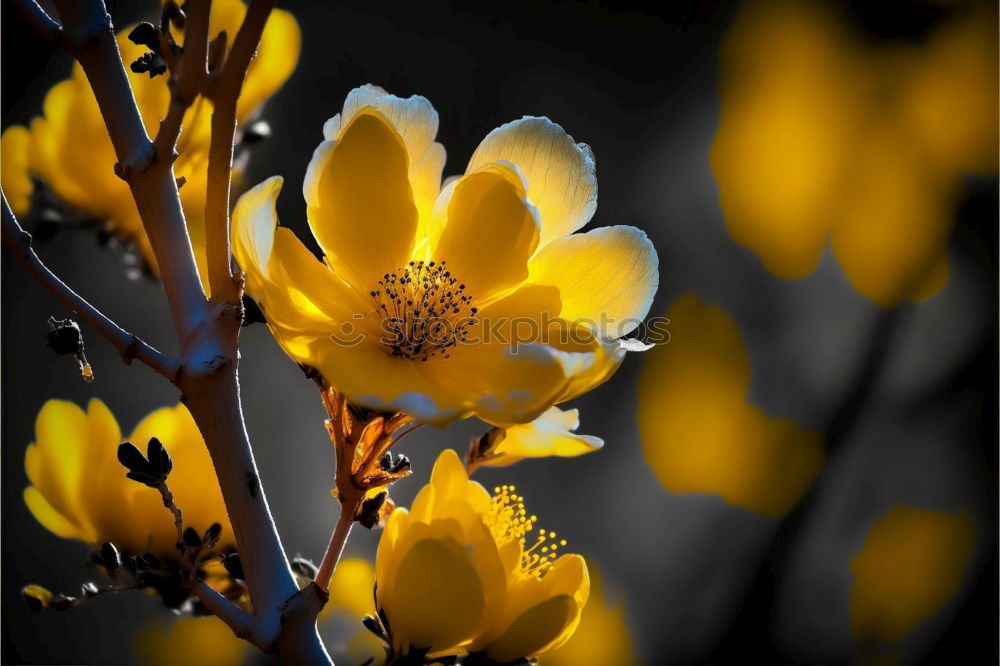 Similar – Image, Stock Photo golden spring with a yellow crocus