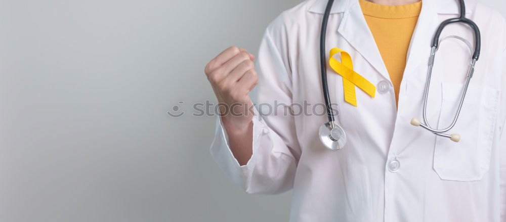 Image, Stock Photo Portrait of a cute doctor dog sitting on bed