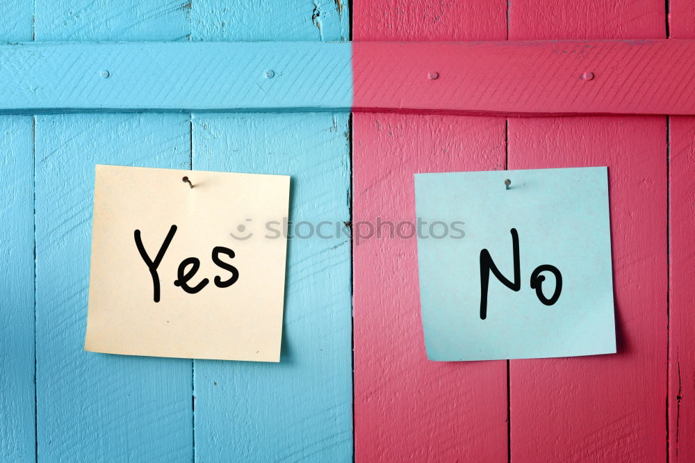 Similar – Image, Stock Photo Yes / No Characters Select