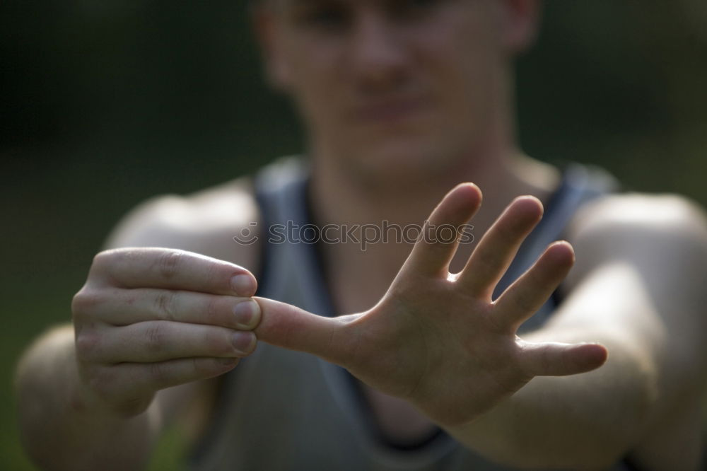 Similar – Image, Stock Photo Man taking shots in jungle