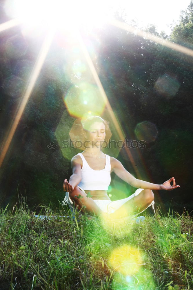 Similar – Image, Stock Photo Yoga in the forest