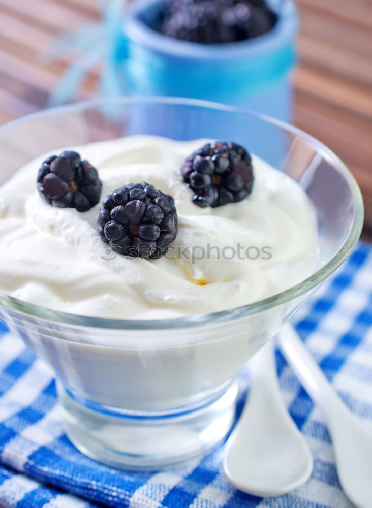 Similar – Image, Stock Photo blueberry yoghurt Yoghurt