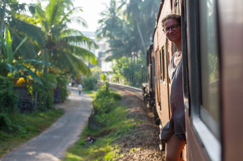 Similar – Image, Stock Photo train ride Nature