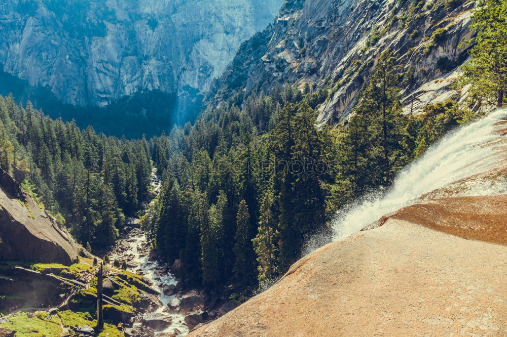 Similar – Image, Stock Photo Waterfall Yosemite NP II