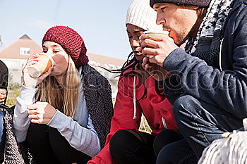 Similar – Image, Stock Photo sun & beanies