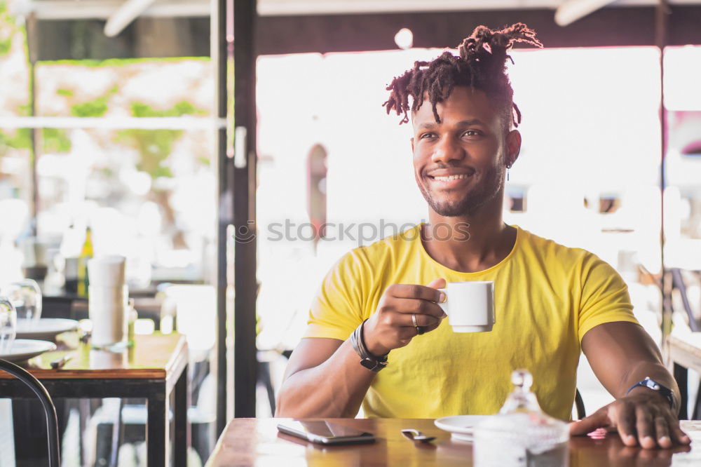 Similar – Image, Stock Photo Businessman using his laptop in the Cofee Shop.