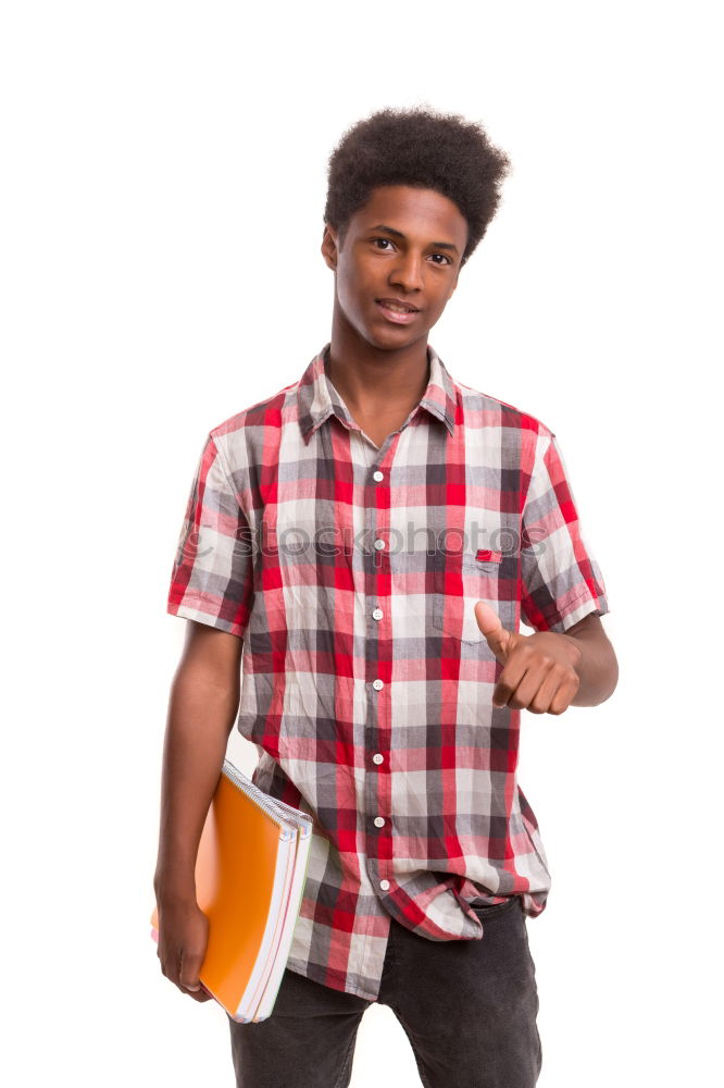 Similar – Image, Stock Photo Young black man eating an apple walking down the street.