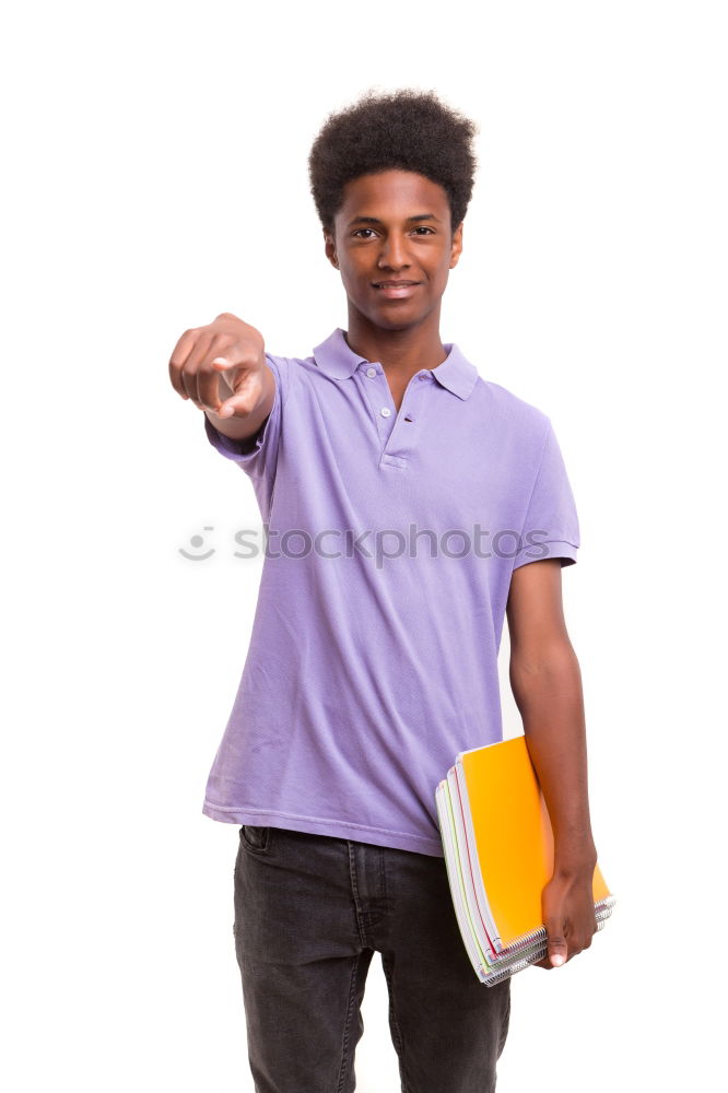 Similar – Image, Stock Photo Young black man eating an apple walking down the street.
