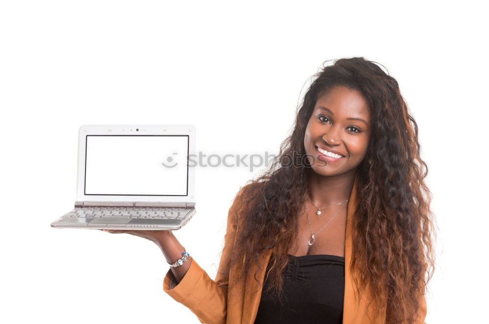 Similar – Image, Stock Photo Young student woman using her laptop