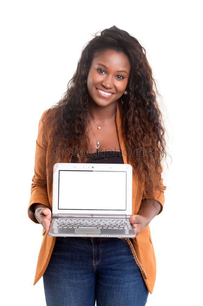 Similar – Image, Stock Photo Young student woman using her laptop