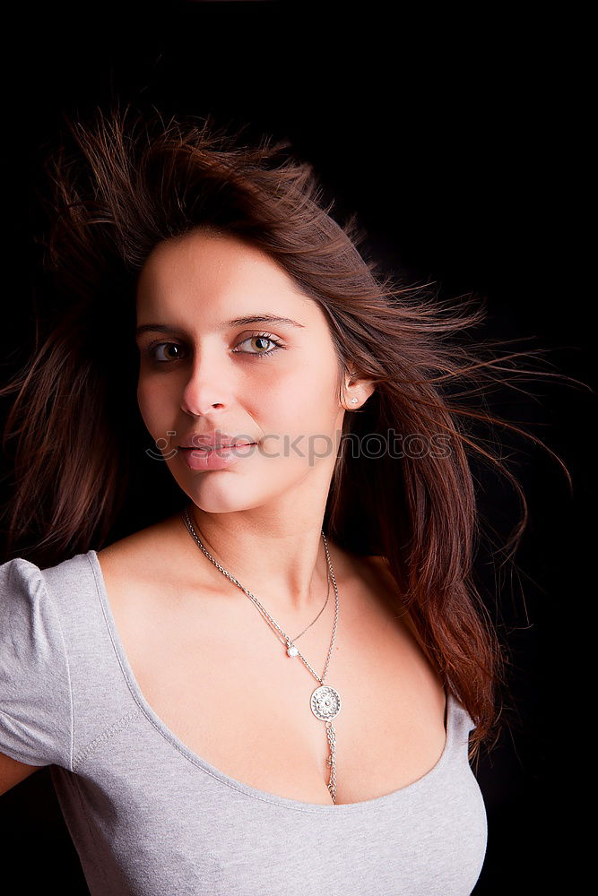 Similar – Image, Stock Photo Either way. Young woman