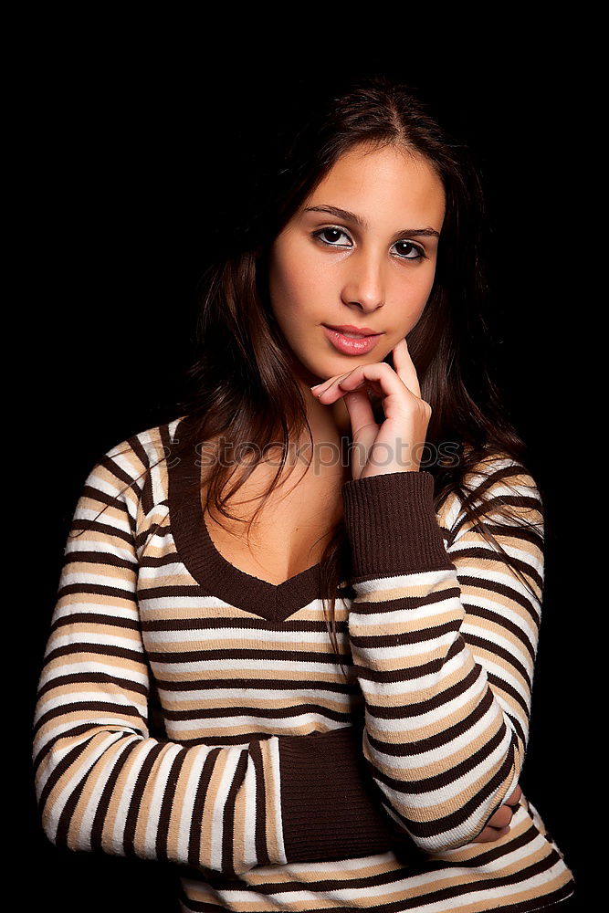 Similar – Image, Stock Photo Either way. Young woman