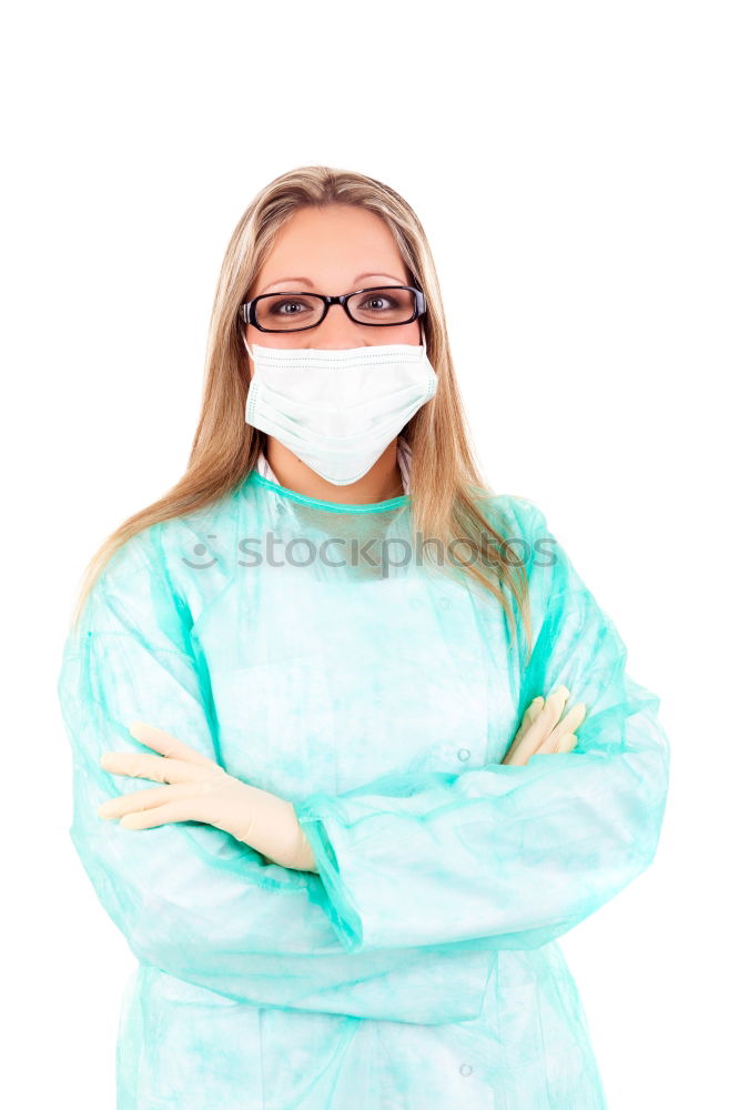 Similar – Foto Bild Nettes kleines Mädchen in medizinischer Maske
