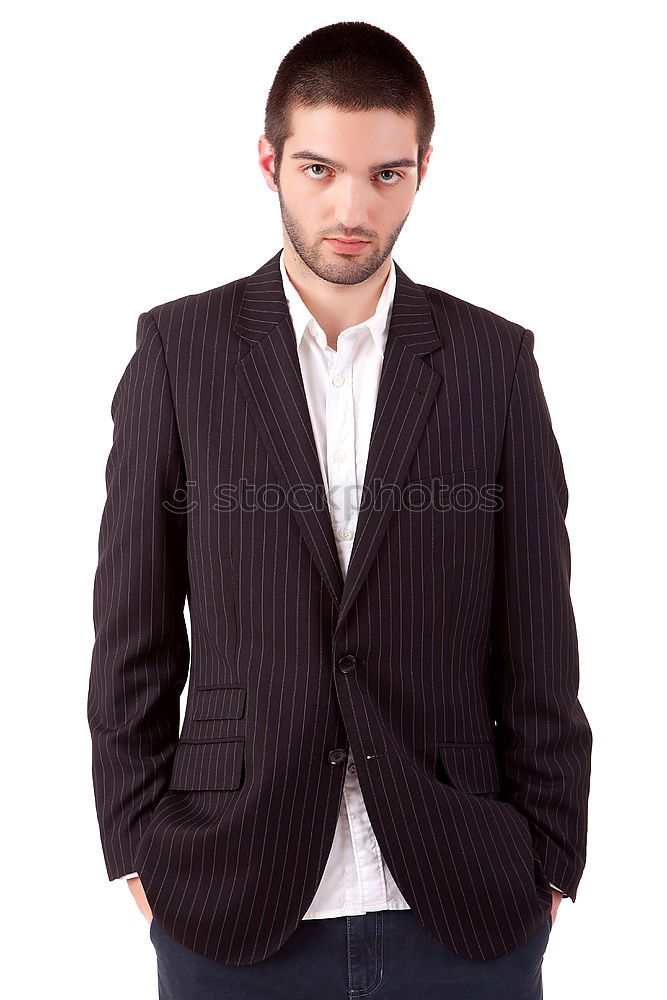 Similar – Young bearded man wearing british elegant suit outdoors