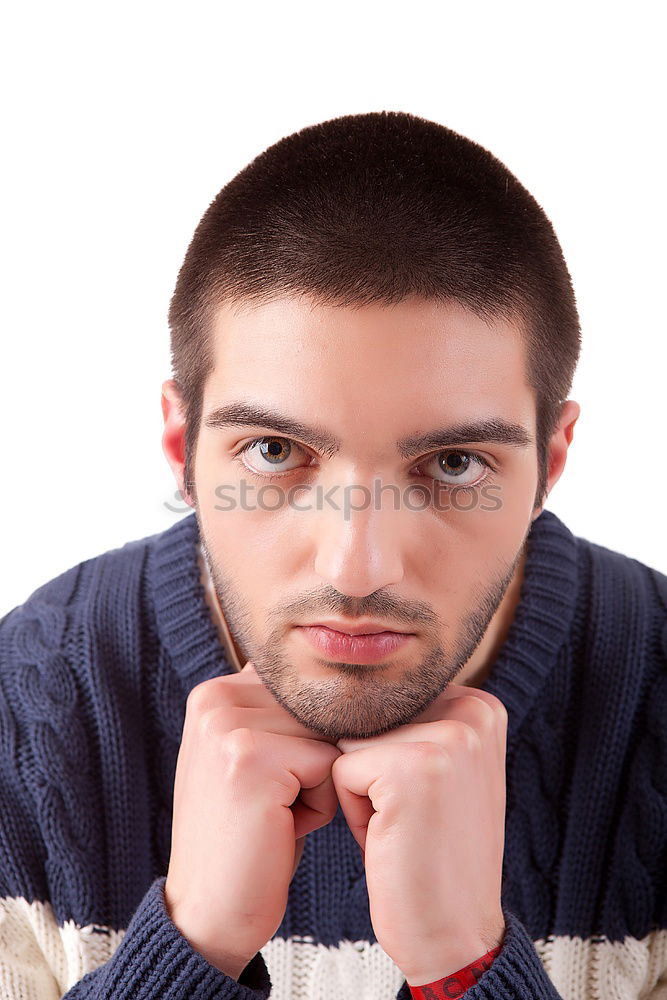 Similar – Image, Stock Photo Young bearded man looking at camera outdoors