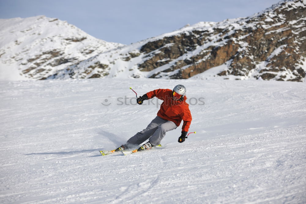 Similar – Skiflug Winter Sturz