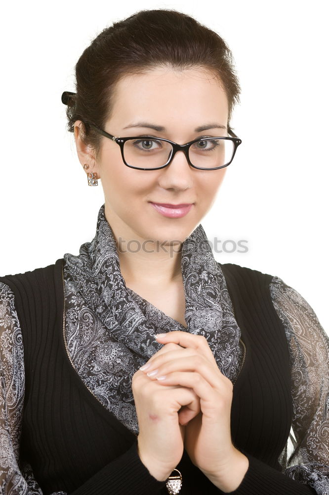 Similar – Image, Stock Photo Smiling red haired Woman Looking at Camera