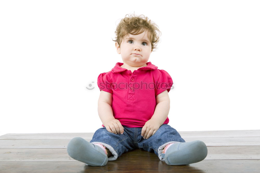 Similar – Image, Stock Photo Sad Human being Child Girl