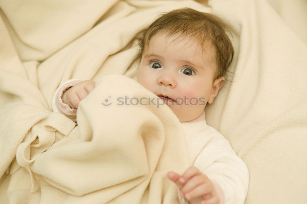 Cute Baby Girl sleeping in the Crib