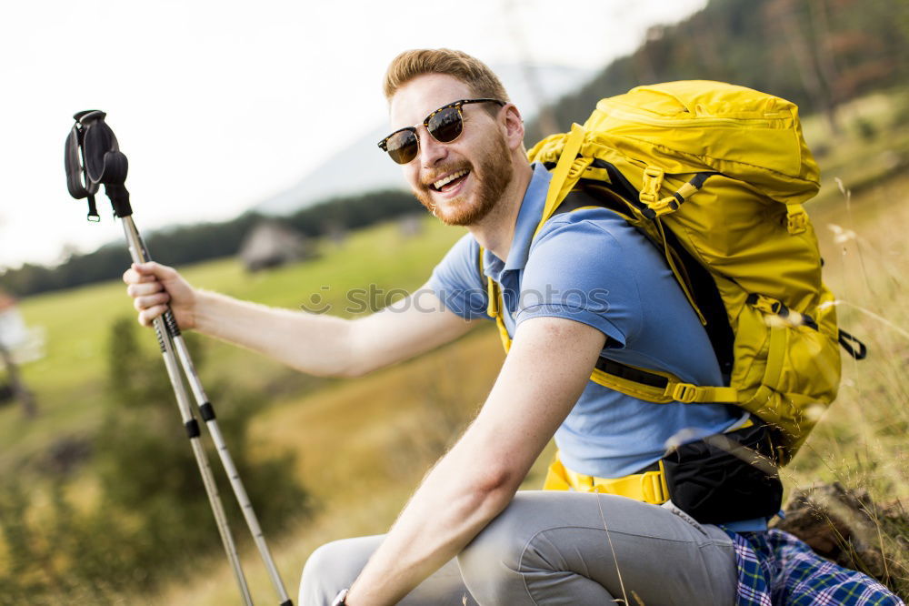 Similar – Image, Stock Photo Seniors hiking Lifestyle