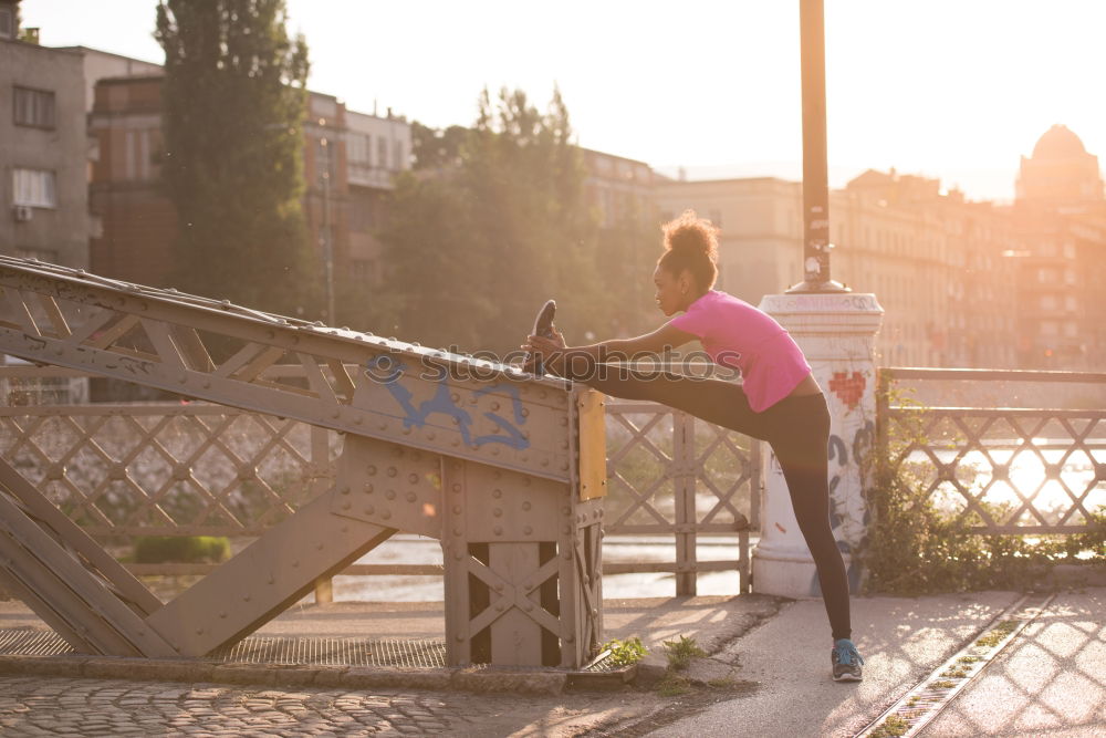 Similar – athletic woman resting