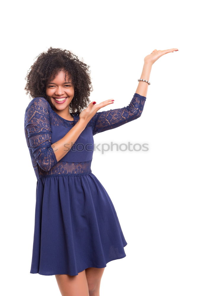 Similar – Young black woman, afro hairstyle, smiling