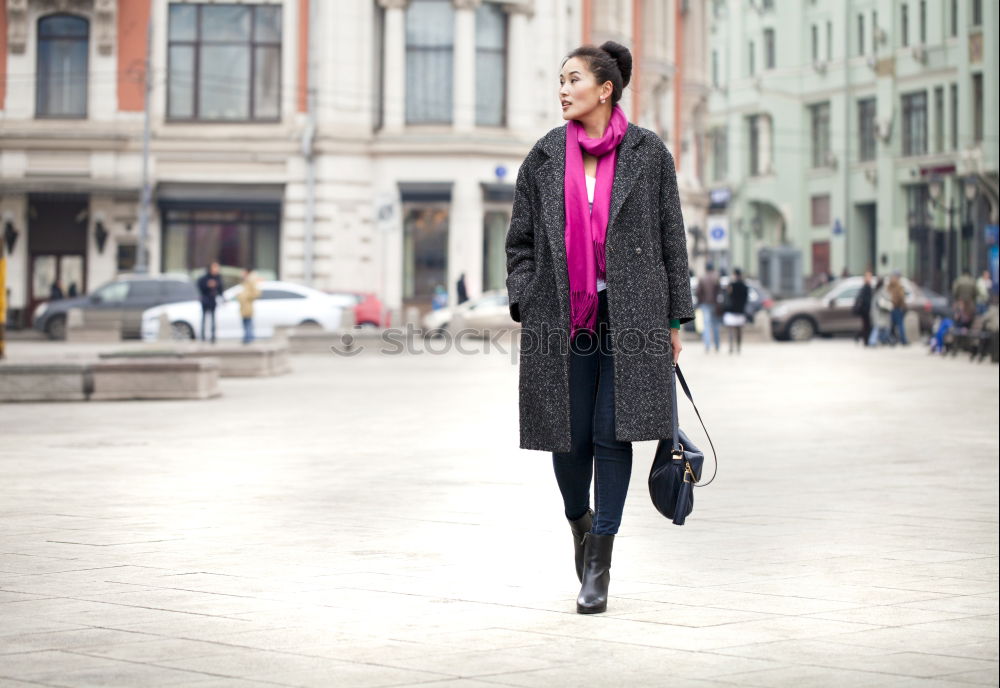 Similar – Image, Stock Photo Portrait of a Young woman using her mobile phone.