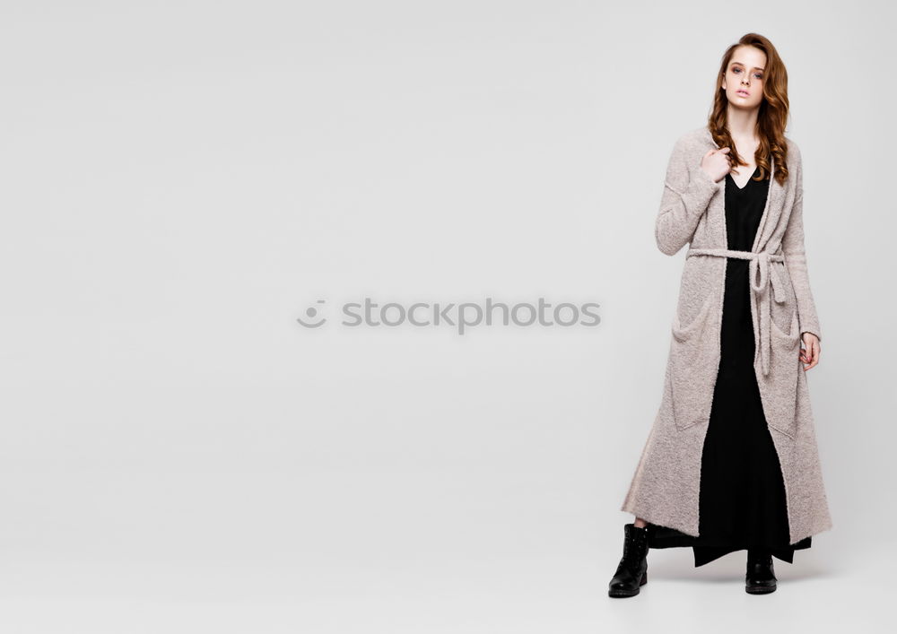 Similar – Image, Stock Photo Woman standing on the street with blur background