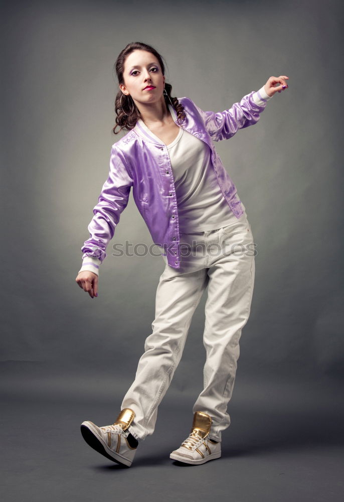 Similar – Image, Stock Photo Woman in protective clothes posing with a blue paint roller #DIY